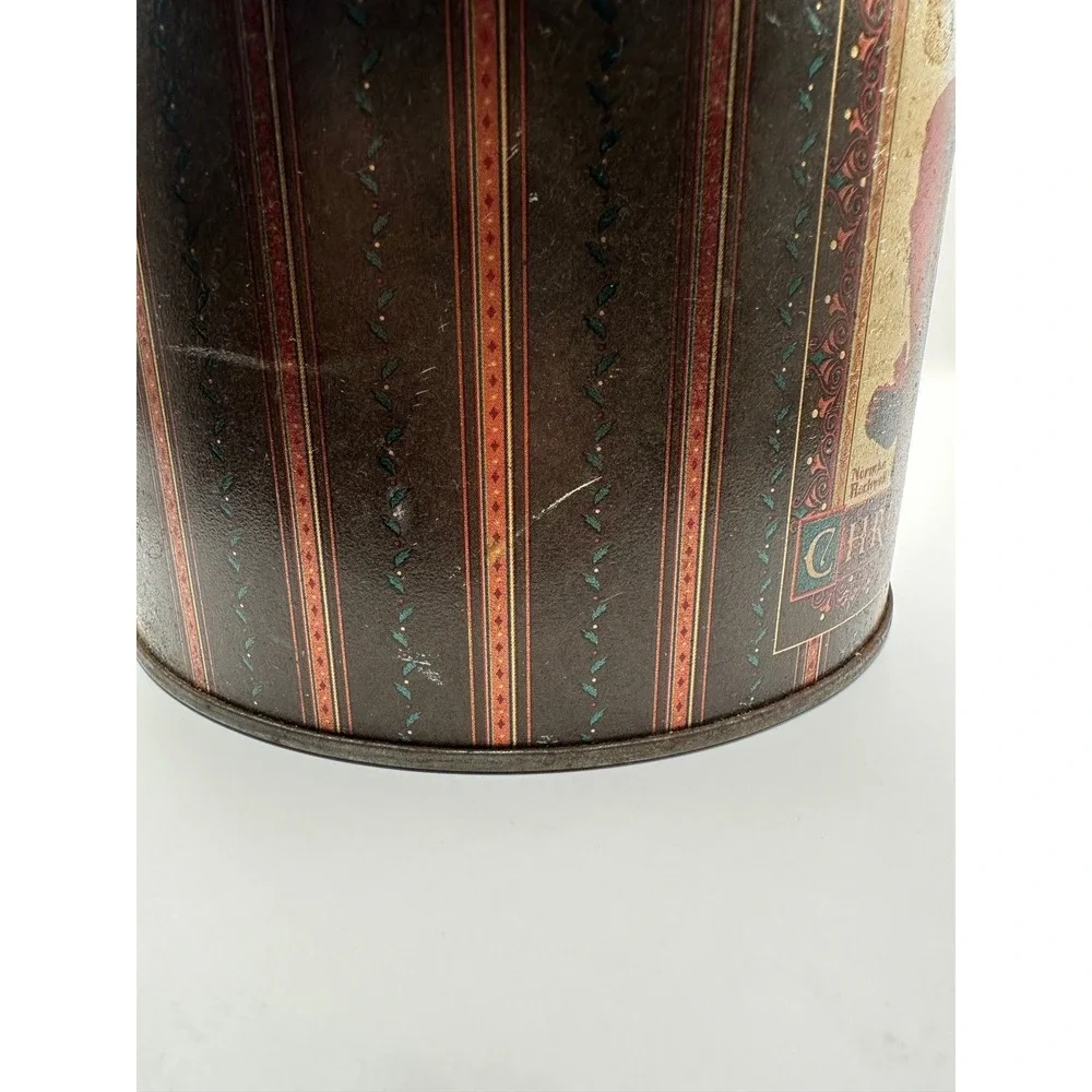 Vintage style‎ Norman Rockwell Saturday Evening Post Christmas Santa Tin